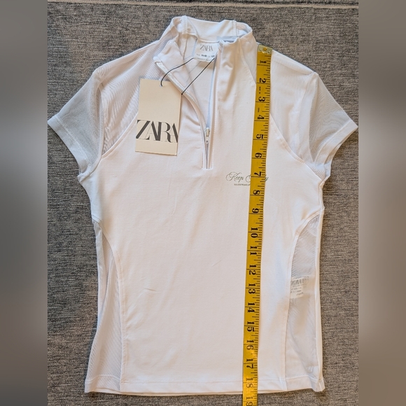 Zara Girls’ White Shirt Equestrian Horse Riding Size 11–12 Years NWT - Picture 5 of 12